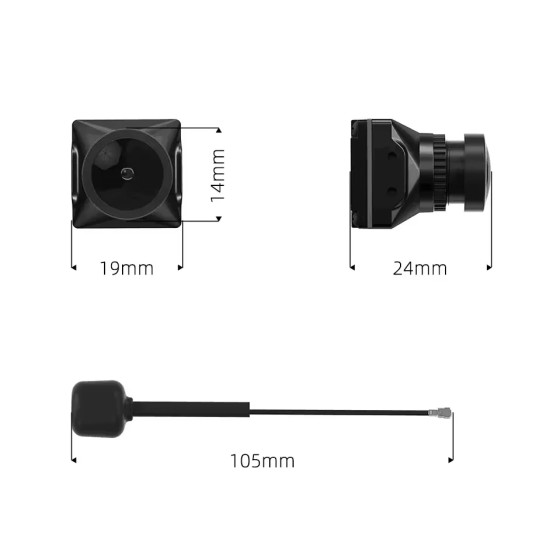 CADDX Walksnail Incarnation Kit 2W VTX 1080P Used for RC Drones Airplane Drone Camera Kit